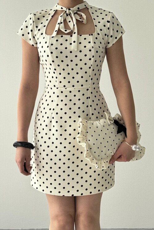 Marden Cut- Out Detaylı Elbise