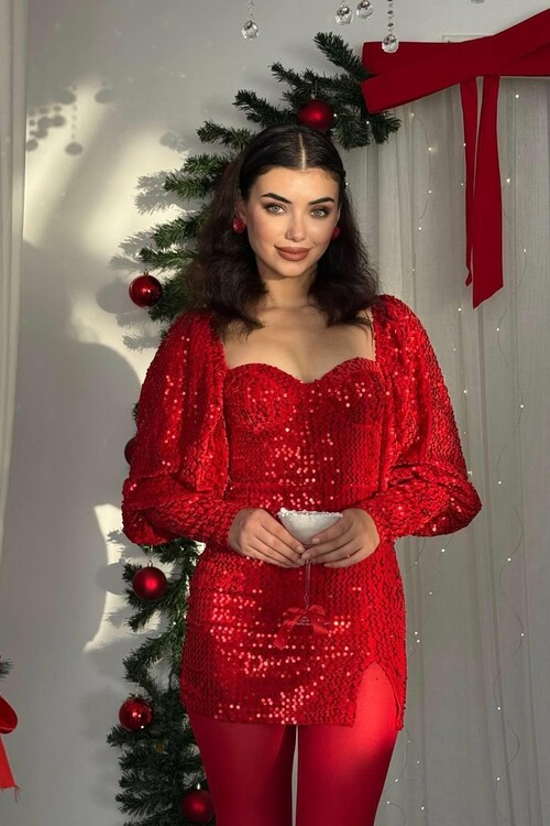 Nico Sequin Sequin Dress