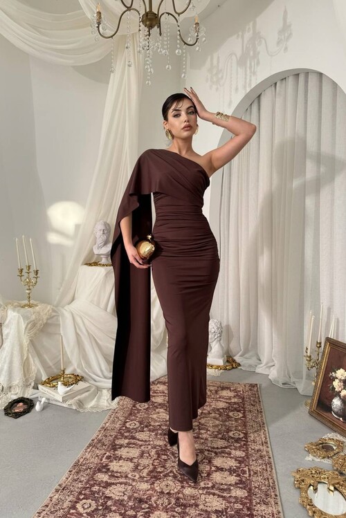 Oldes Şal Detaylı Elbise