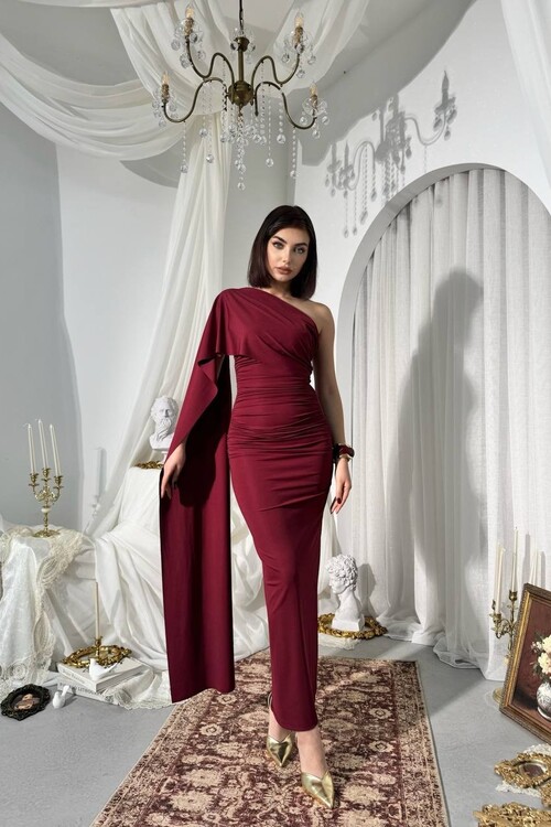 Oldes Şal Detaylı Elbise