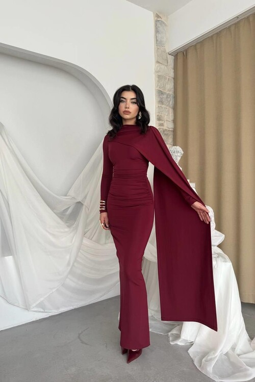 Orleans Shawl Sleeve Detail Dress