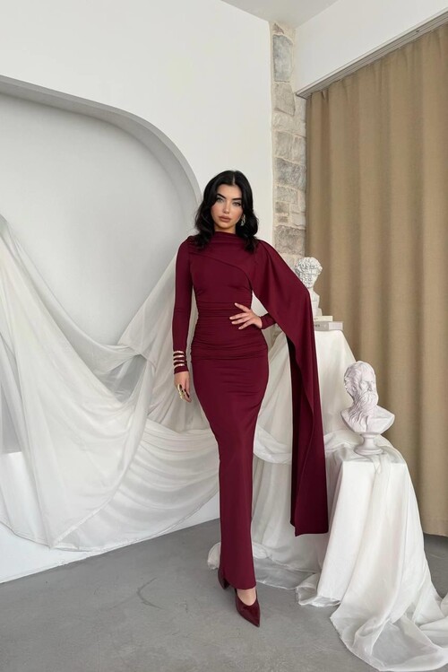 Orleans Shawl Sleeve Detail Dress