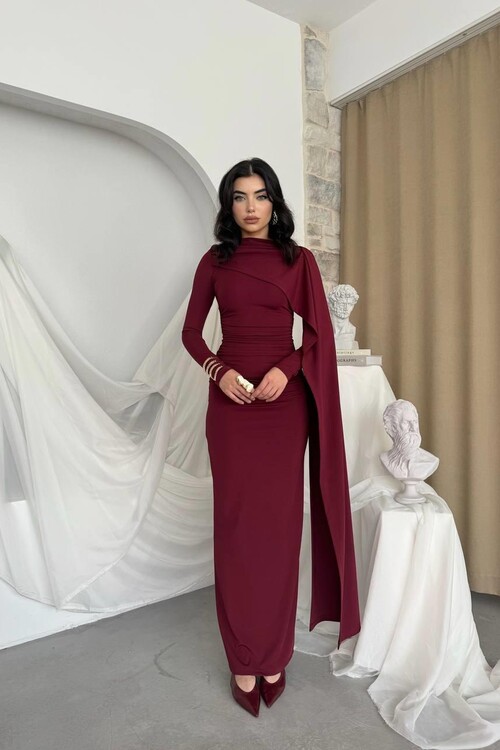 Orleans Shawl Sleeve Detail Dress