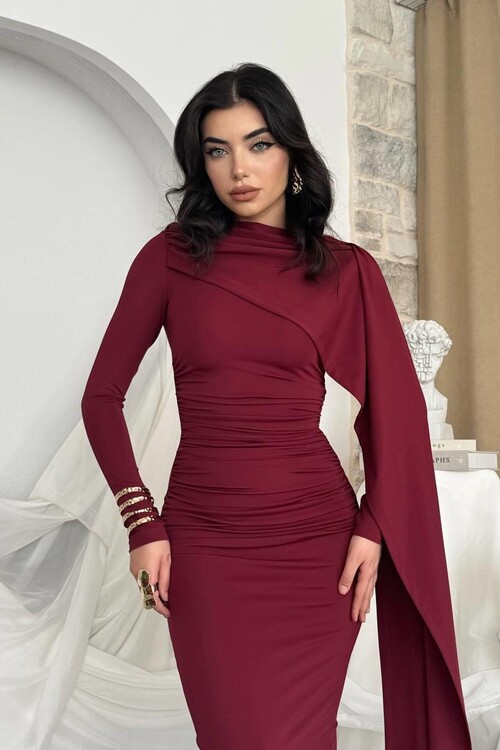 Orleans Shawl Sleeve Detail Dress