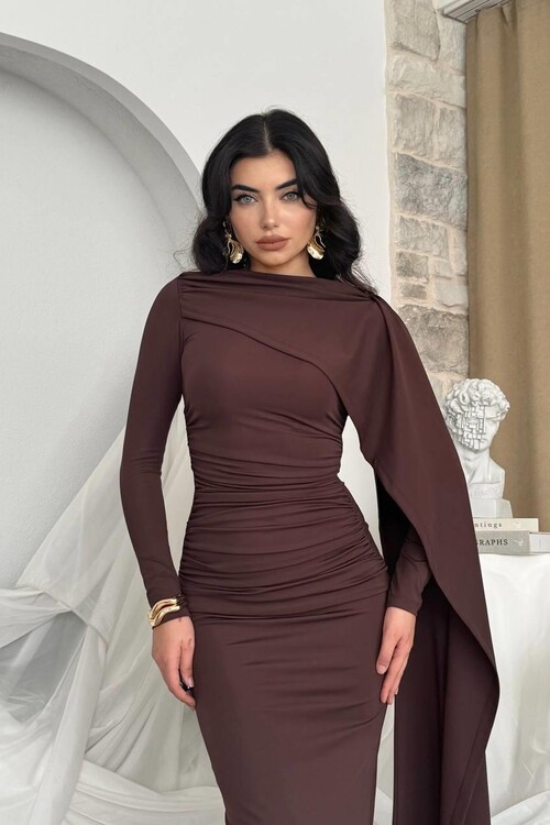 Orleans Shawl Sleeve Detail Dress