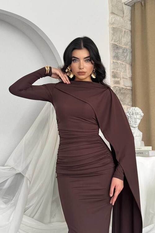 Orleans Shawl Sleeve Detail Dress