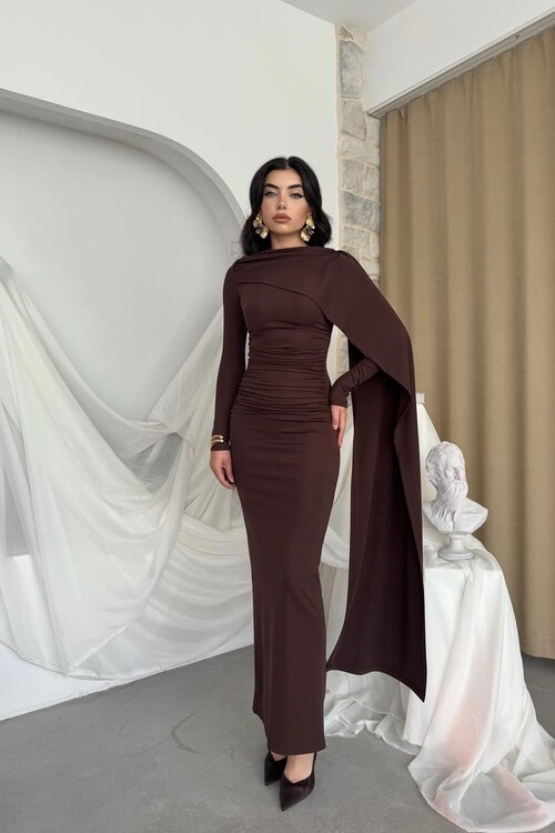 Orleans Shawl Sleeve Detail Dress