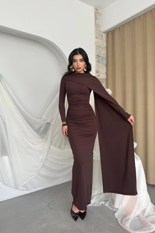 Orleans Shawl Sleeve Detail Dress