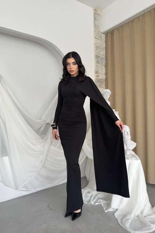 Orleans Shawl Sleeve Detail Dress