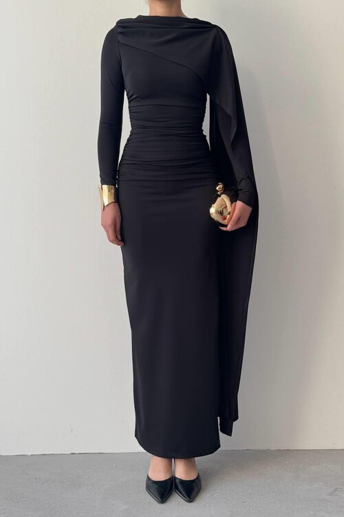 Orleans Shawl Sleeve Detail Dress