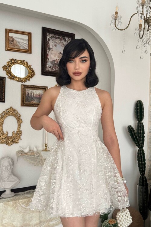 Oyul Çiçek Desenli Elbise