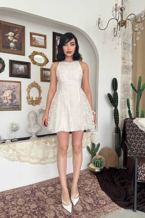 Oyul Çiçek Desenli Elbise