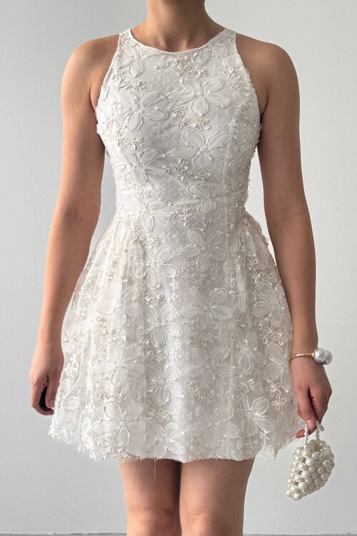 Oyul Çiçek Desenli Elbise