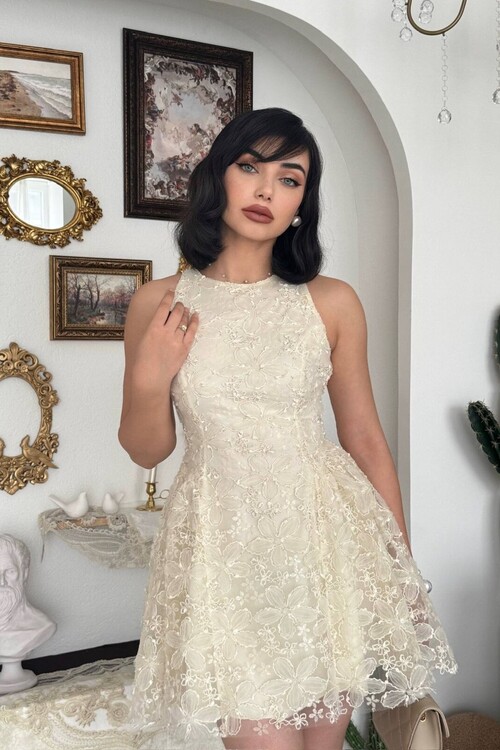 Oyul Çiçek Desenli Elbise