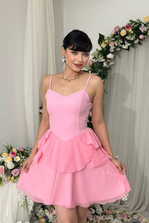 Panl İp Askılı Elbise