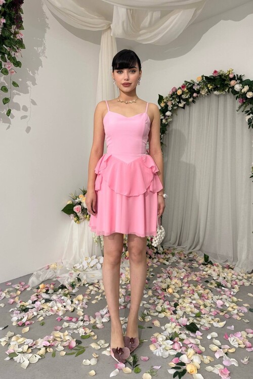 Panl İp Askılı Elbise