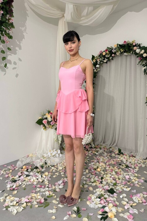 Panl İp Askılı Elbise