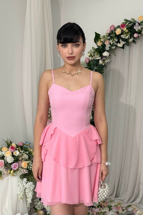 Panl İp Askılı Elbise