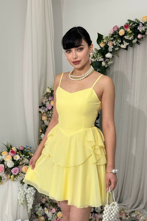 Panl İp Askılı Elbise