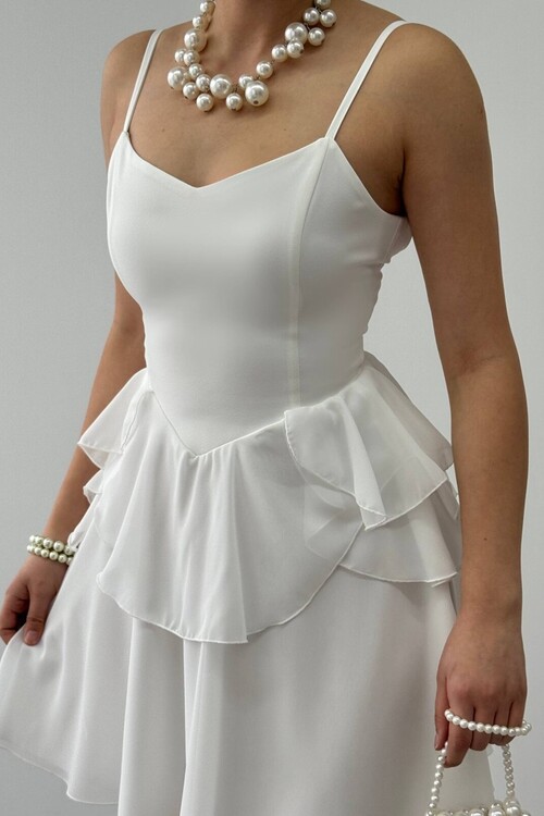 Panl İp Askılı Elbise