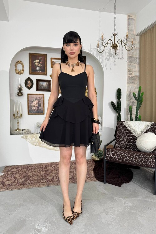 Panl İp Askılı Elbise