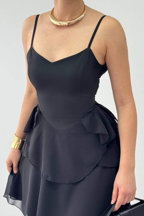 Panl İp Askılı Elbise