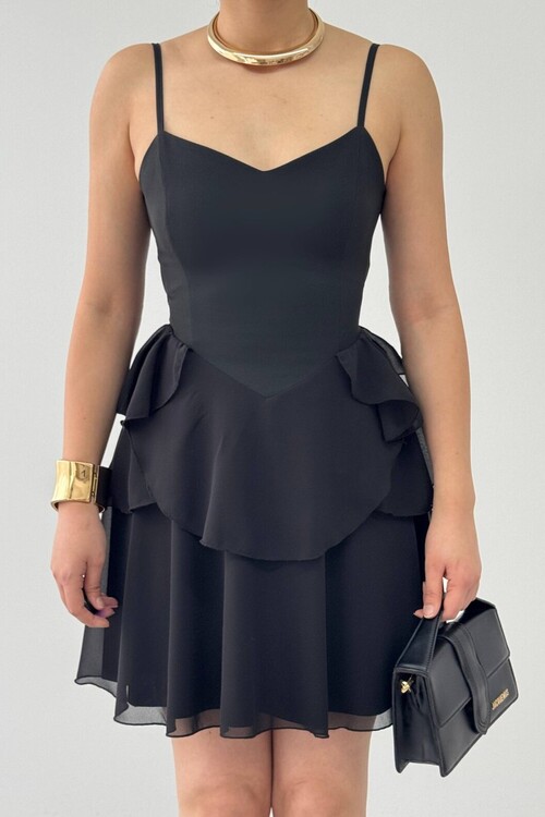 Panl İp Askılı Elbise