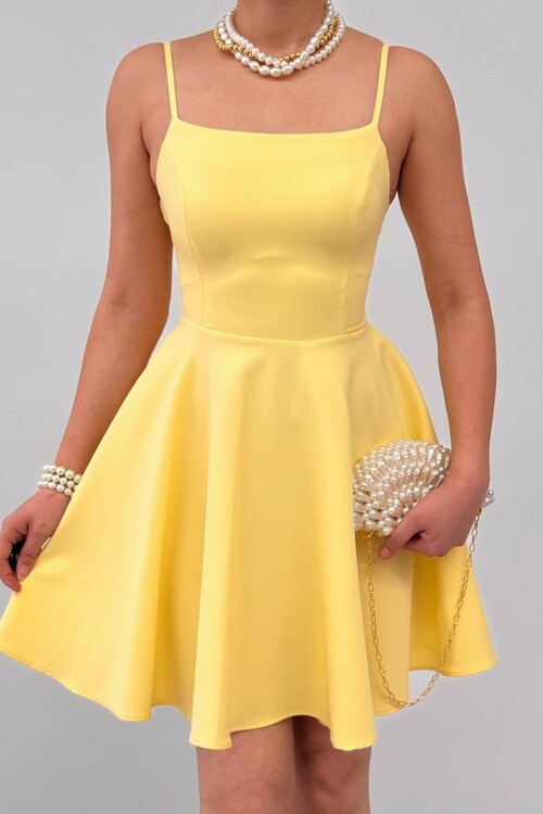 Pole İp Askılı Elbise