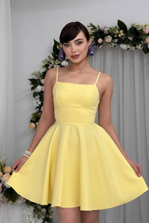 Pole İp Askılı Elbise