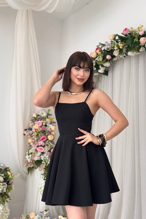 Pole İp Askılı Elbise