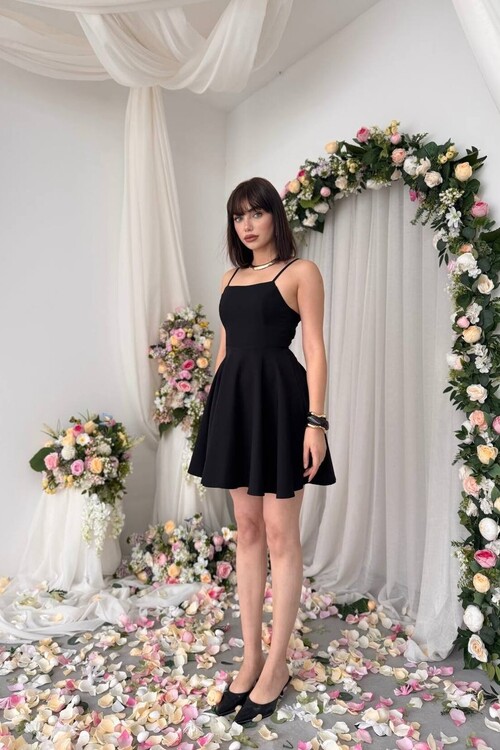 Pole İp Askılı Elbise