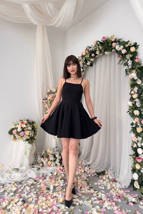 Pole İp Askılı Elbise