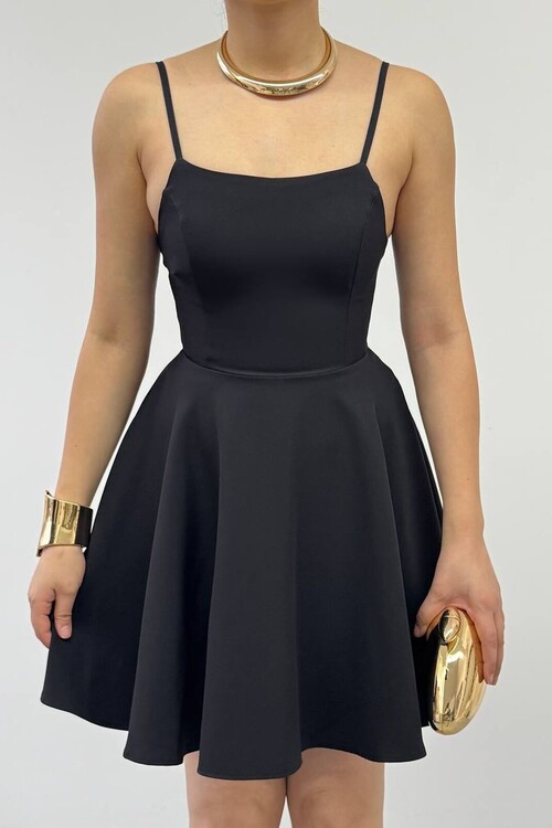 Pole İp Askılı Elbise