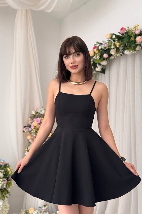 Pole İp Askılı Elbise