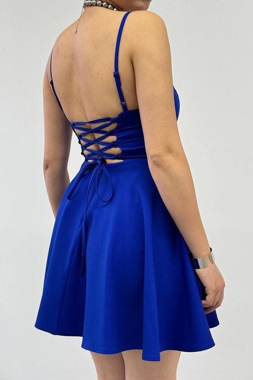 Pole İp Askılı Elbise