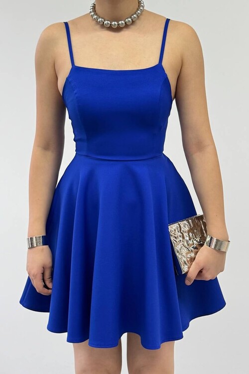 Pole İp Askılı Elbise