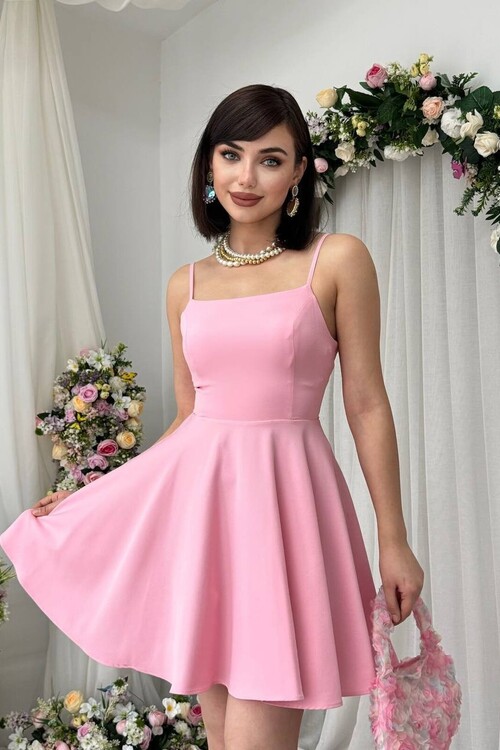 Pole İp Askılı Elbise