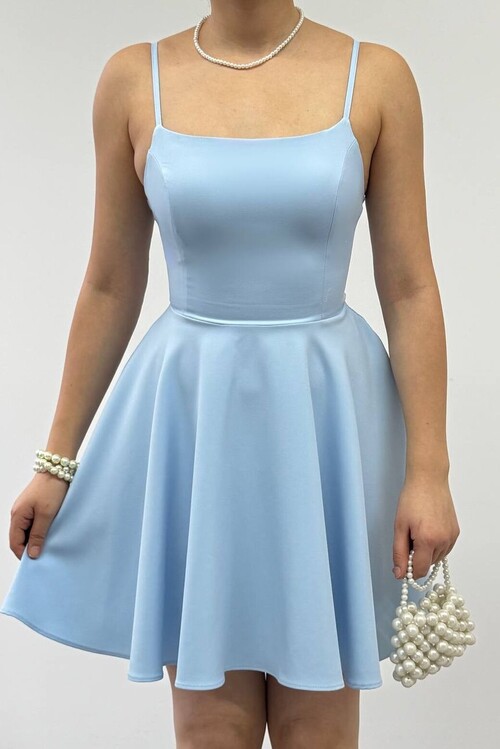 Pole İp Askılı Elbise