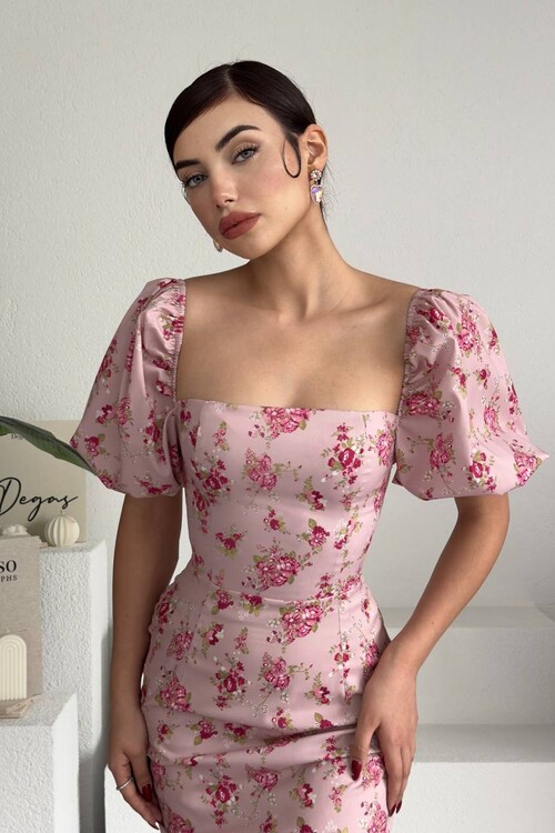 POLUM MİDİ ELBİSE