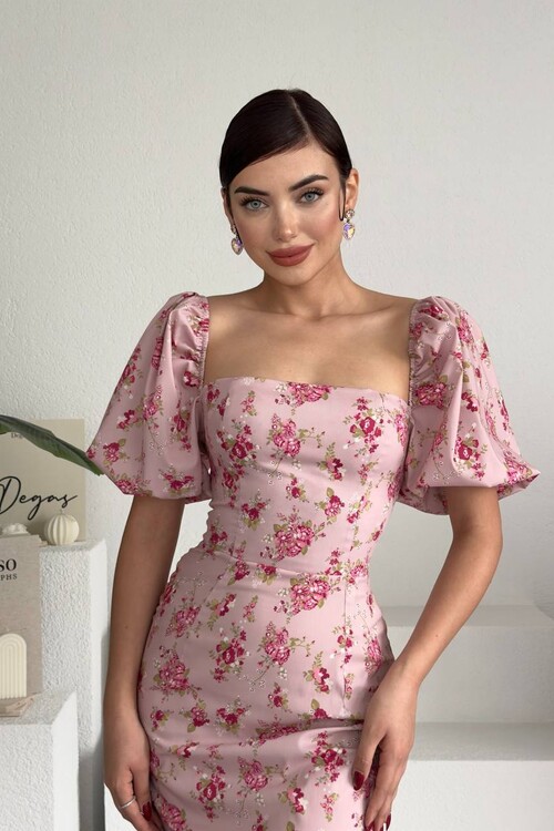 POLUM MİDİ ELBİSE