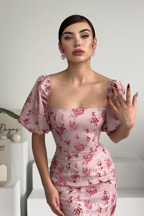 POLUM MİDİ ELBİSE