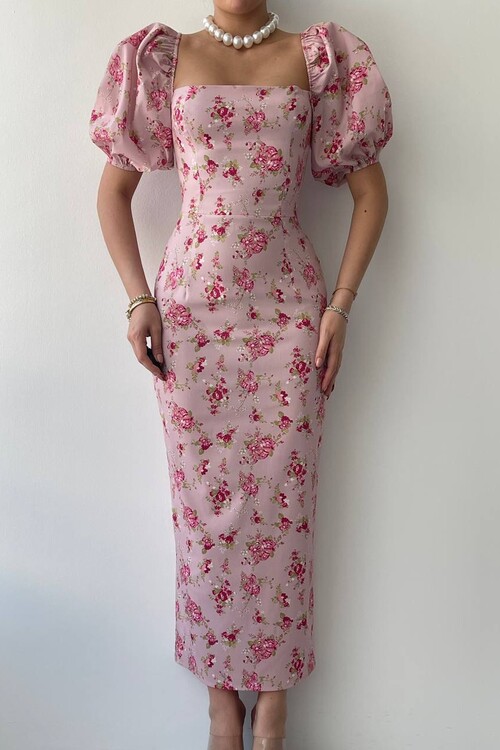 POLUM MİDİ ELBİSE