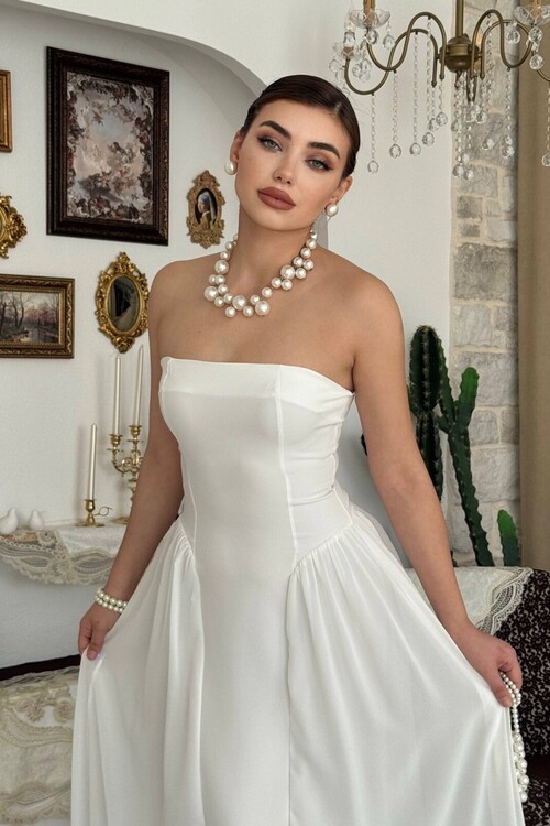 Reny Strapless Dress