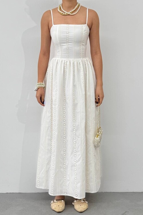 Rona İp Askılı Elbise