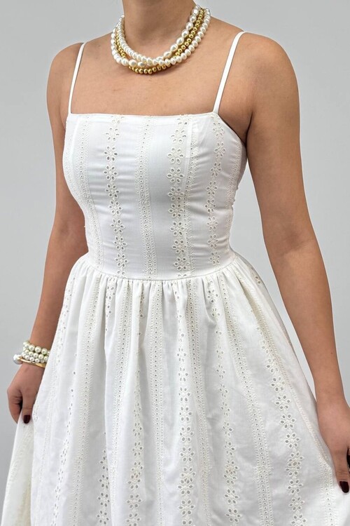 Rona İp Askılı Elbise