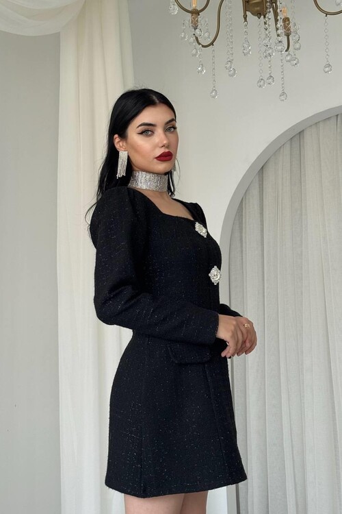 Sassa Button Detailed Dress