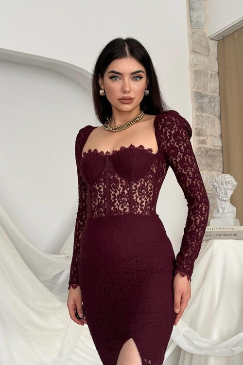 Siena Slit Detailed Dress