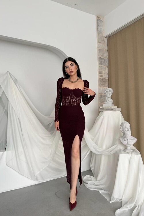 Siena Slit Detailed Dress