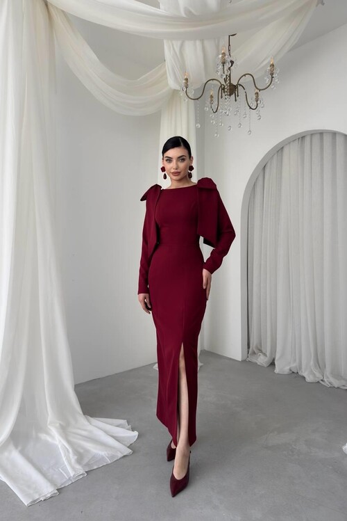 Tıv Bağcık & Düğme Detaylı Elbise