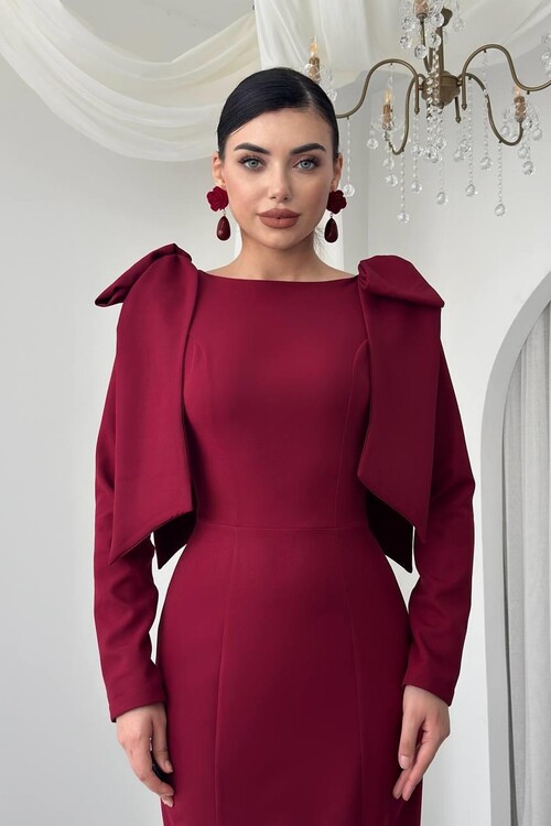 Tıv Bağcık & Düğme Detaylı Elbise